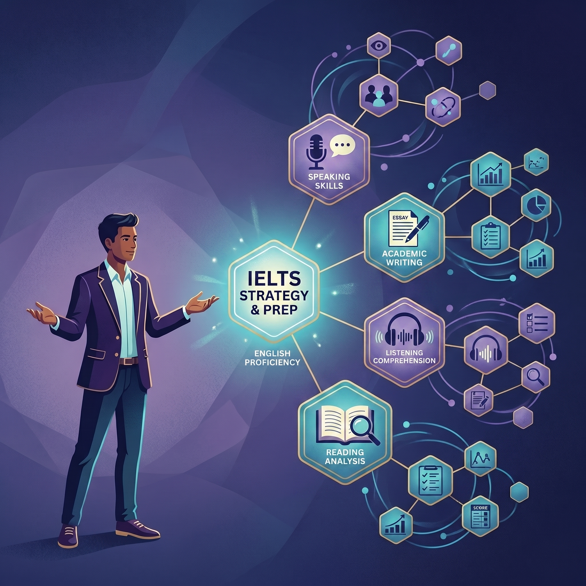 Student adapting a core speaking idea for different IELTS topics
